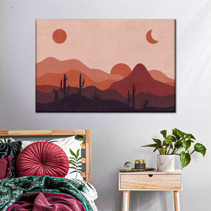 Boho Abstract Landscapes Wall Art