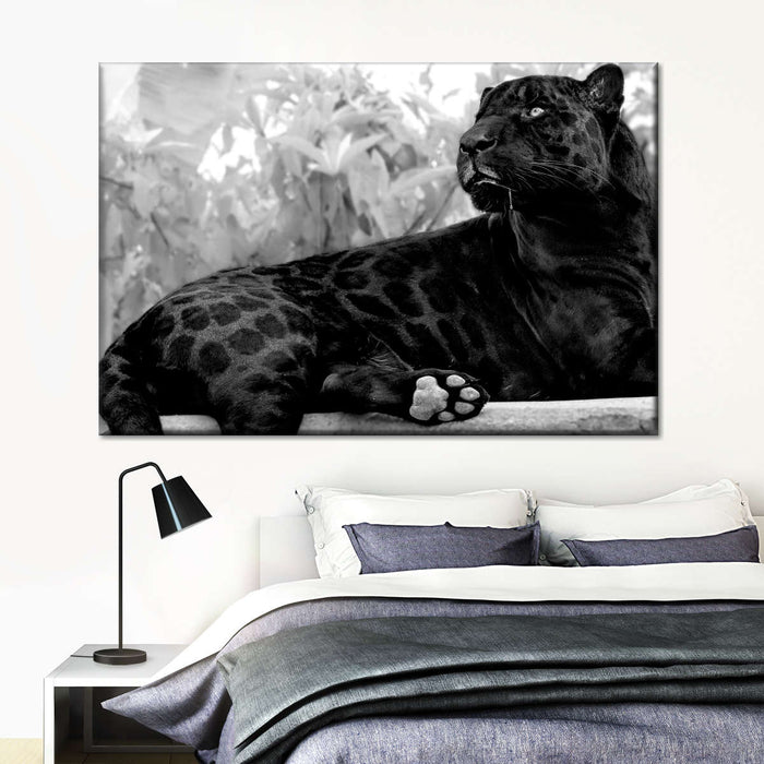 Black Panther Monochrome Wall Art