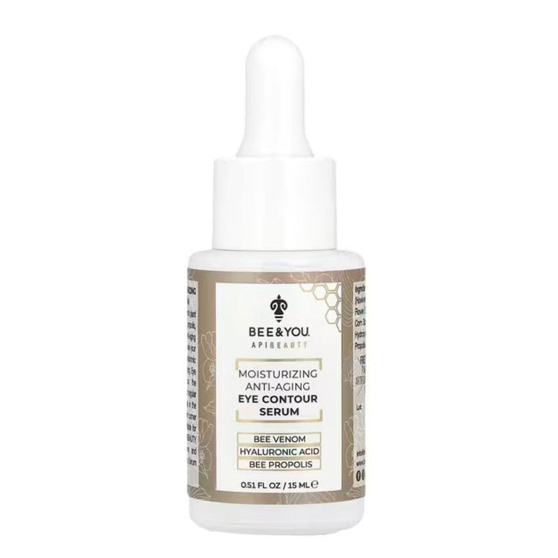 VIP Extensions Bee and You Anti-Aging Natural Eye Contour Serum for Puffy Eyes Circles Bags Feet rinkles Wrinkles Skin Eyes with Bee Venom+Hyaluronic Acid 0.51 Fl. Oz Skin Care