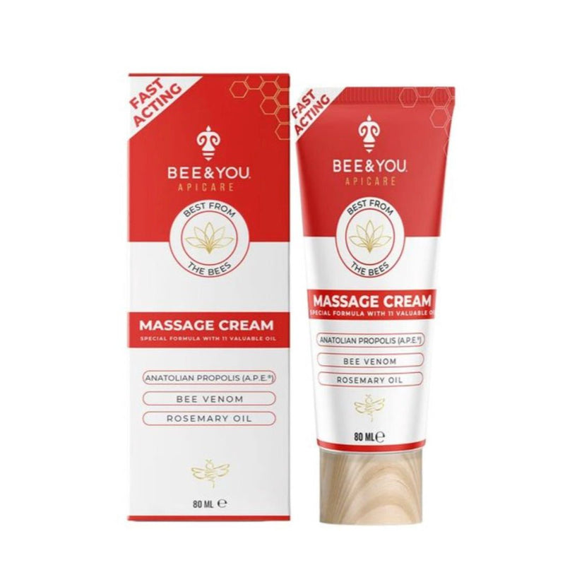 VIP Extensions Bee and You Massage Cream – Propolis, Bee Venom & 11 Herbal Oils – Soothing Body & Foot Massage – Spa-Like Relaxation – Clean Formula - 2.7 Fl Oz Skin Care