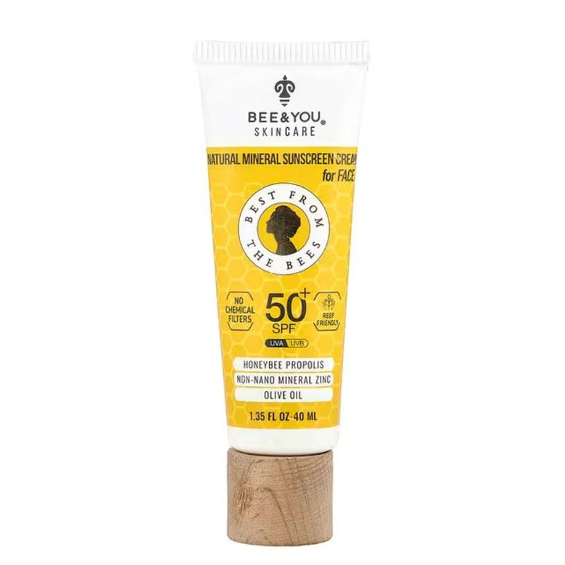 VIP Extensions Bee and You Water Resistant and Non-Greasy 100% Natural Mineral Sunscreen spectrum SPF 30 UVA/UVB Sun Protection with Zinc Oxide & Bee Propolis ergenic (80) Skin Care