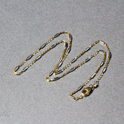 Bids.com Bar Links Pendant Chain in 14k Two Tone Gold (1.4mm) Necklaces