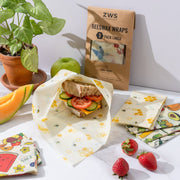 ZeroWasteStore.com Beeswax Wraps Food Wraps Light Gray Honeycomb / 3-Pack Assorted + Bread Wrap,Honeycomb / 3-Pack Assorted,Honeycomb / 3-Pack Medium,Honeycomb / 3-Pack Large,Honeycomb / Bread Wrap,Pollinators / 3-Pack Assorted + Bread Wrap,Pollinators / 3-Pack Assorted,Pollinators / 3-Pack Medium,Pollinators
