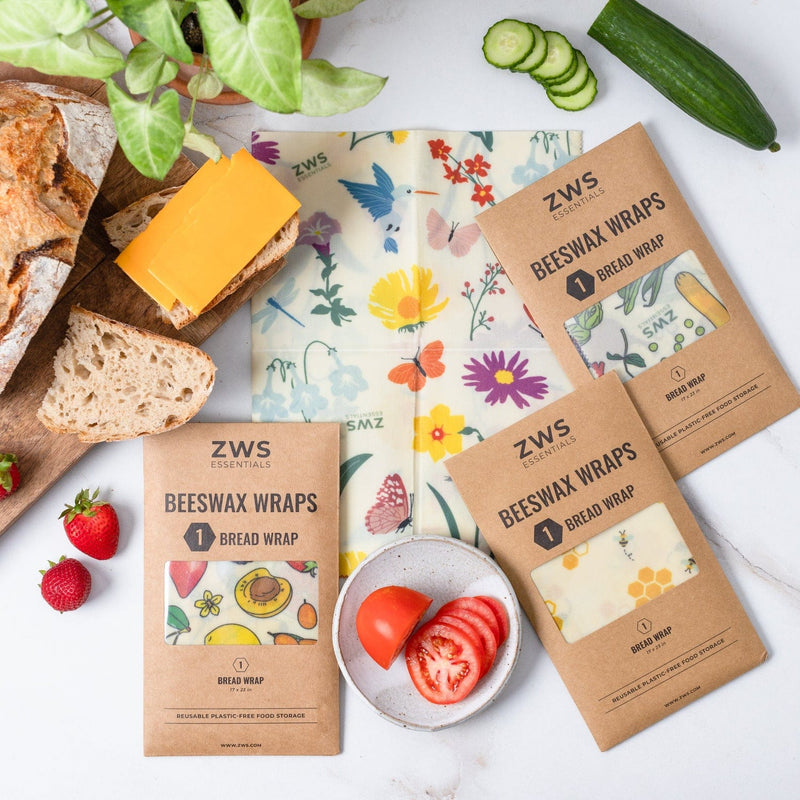 ZeroWasteStore.com Beeswax Wraps Food Wraps Lavender Honeycomb / Bread Wrap,Fruit / Bread Wrap,Veggies / Bread Wrap