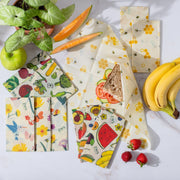 ZeroWasteStore.com Beeswax Wraps Food Wraps Light Gray Honeycomb / 3-Pack Assorted + Bread Wrap,Honeycomb / 3-Pack Assorted,Honeycomb / 3-Pack Medium,Honeycomb / 3-Pack Large,Honeycomb / Bread Wrap,Pollinators / 3-Pack Assorted + Bread Wrap,Pollinators / 3-Pack Assorted,Pollinators / 3-Pack Medium,Pollinators