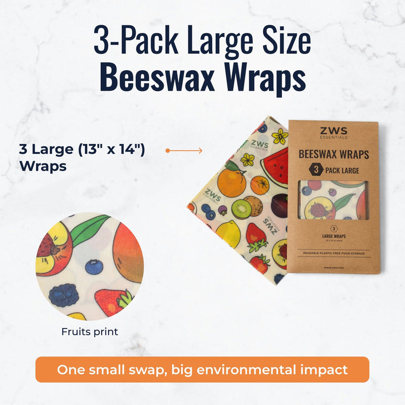 ZeroWasteStore.com Beeswax Wraps – Plastic-Free Food Storage Food Wraps