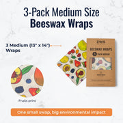 ZeroWasteStore.com Beeswax Wraps Food Wraps White Smoke Honeycomb / 3-Pack Assorted + Bread Wrap,Honeycomb / 3-Pack Assorted,Honeycomb / 3-Pack Medium,Honeycomb / 3-Pack Large,Honeycomb / Bread Wrap,Pollinators / 3-Pack Assorted + Bread Wrap,Pollinators / 3-Pack Assorted,Pollinators / 3-Pack Medium,Pollinators