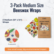 ZeroWasteStore.com Beeswax Wraps – Plastic-Free Food Storage Food Wraps