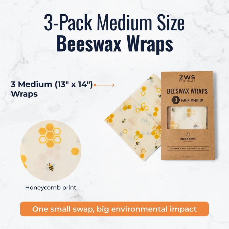 ZeroWasteStore.com Beeswax Wraps – Plastic-Free Food Storage Food Wraps