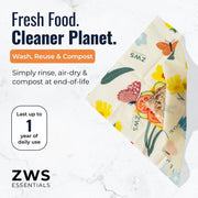 ZeroWasteStore.com Beeswax Wraps – Plastic-Free Food Storage Food Wraps