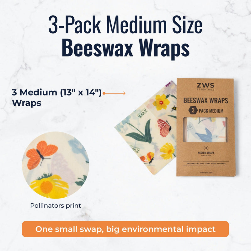 ZeroWasteStore.com Beeswax Wraps – Plastic-Free Food Storage Food Wraps