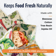 ZeroWasteStore.com Beeswax Wraps Food Wraps White Smoke Honeycomb / 3-Pack Assorted + Bread Wrap,Honeycomb / 3-Pack Assorted,Honeycomb / 3-Pack Medium,Honeycomb / 3-Pack Large,Honeycomb / Bread Wrap,Pollinators / 3-Pack Assorted + Bread Wrap,Pollinators / 3-Pack Assorted,Pollinators / 3-Pack Medium,Pollinators
