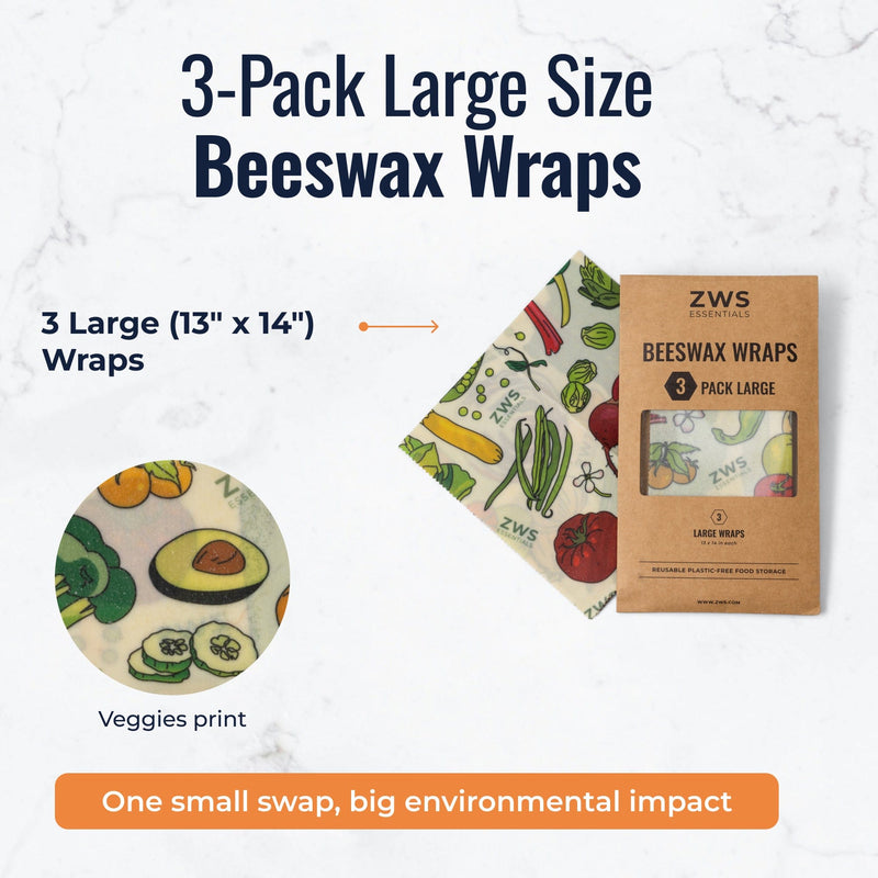 ZeroWasteStore.com Beeswax Wraps – Plastic-Free Food Storage Food Wraps