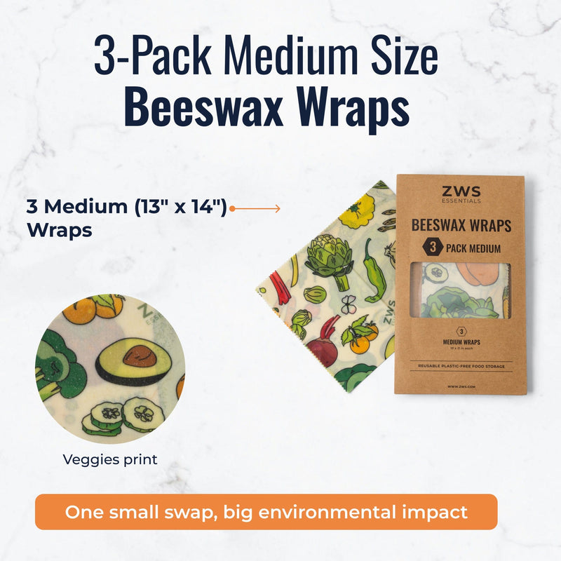 ZeroWasteStore.com Beeswax Wraps – Plastic-Free Food Storage Food Wraps