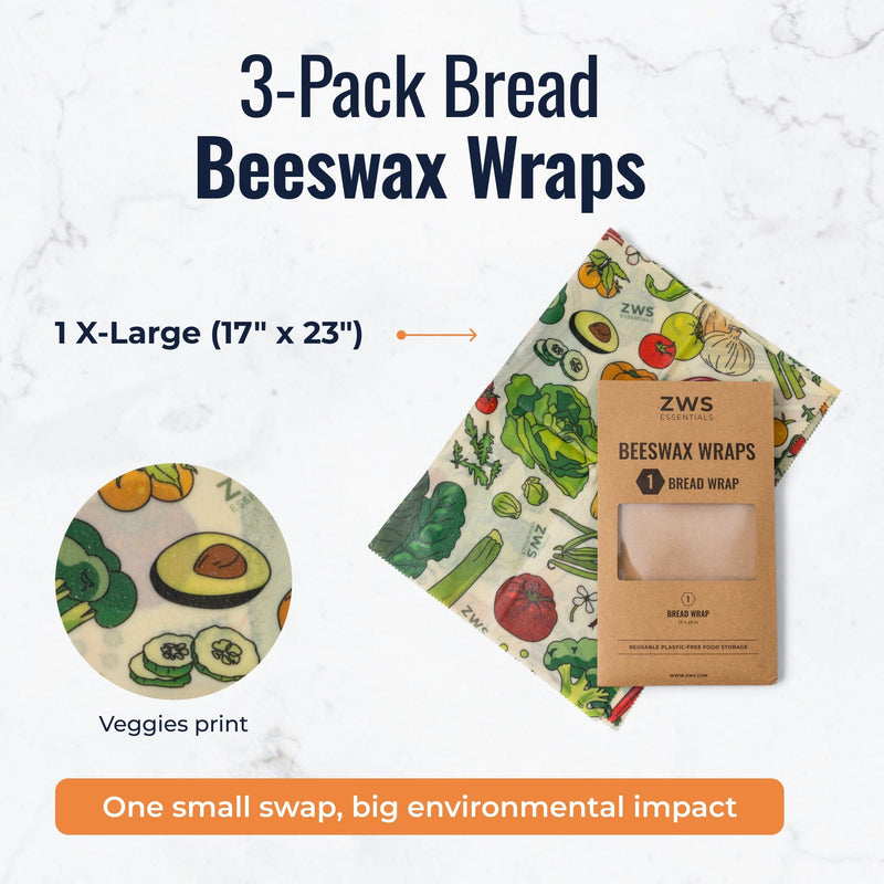 ZeroWasteStore.com Beeswax Wraps – Plastic-Free Food Storage Food Wraps