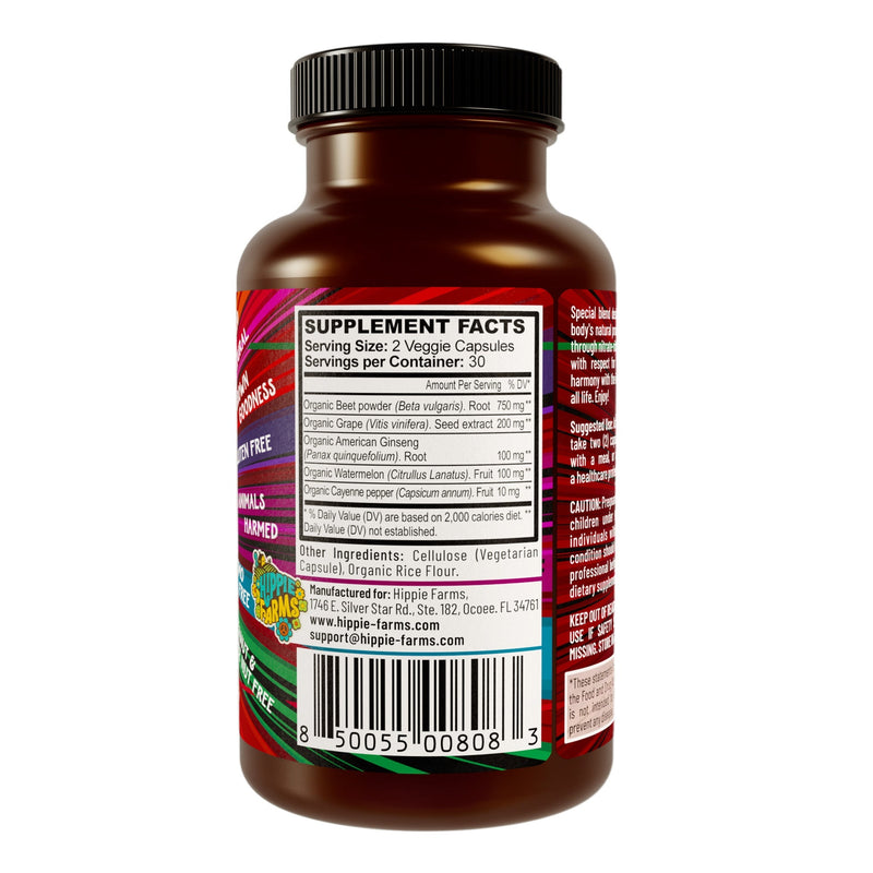 Hippie Farms Premium Total Heart & Circulation Blend - Beetroot & Friends Vitamins & Supplements