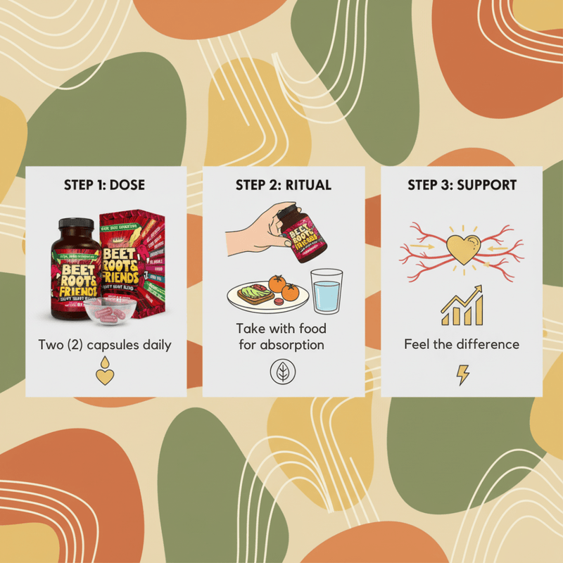 Hippie Farms Premium Total Heart & Circulation Blend - Beetroot & Friends Vitamins & Supplements