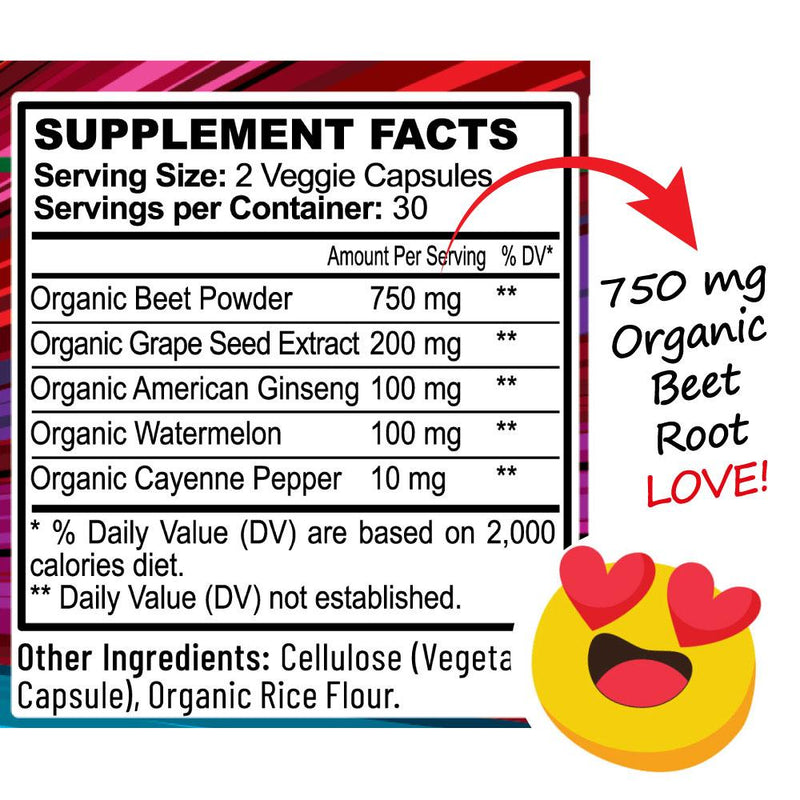Hippie Farms Premium Total Heart & Circulation Blend - Beetroot & Friends Vitamins & Supplements