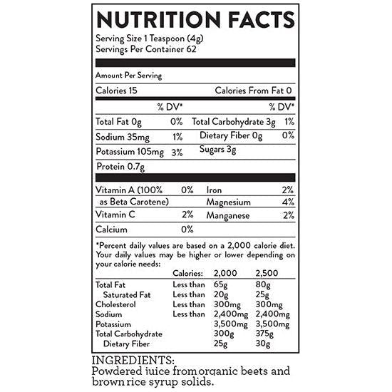 Hallelujah Diet Beetmax - Beet Juice Powder Dehydrated Juice Powder