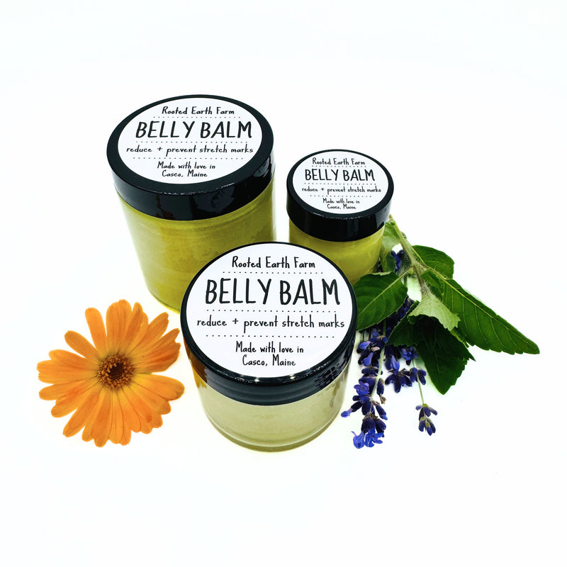 Rooted Earth Farm + Apothecary Belly Balm Herbal Salves + Balms