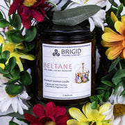 Brigid Trading Company Beltane Soy Wax Candle - Rose, Jasmine, Clary Sage, and Frankincense Premium Scented Candle