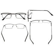 eyekeeper.com Classic Bendable Memory Metal Bridge Reading Glasses R1709 Eyeglasses