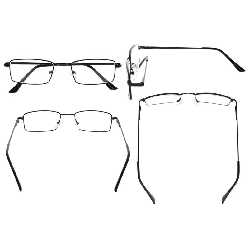 eyekeeper.com Classic Bendable Memory Metal Bridge Reading Glasses R1709 Eyeglasses