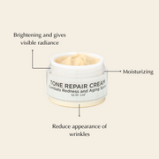 EpiLynx Brightening Tone Repair Cream for Dark Spots & Uneven Skin – Vegan & Gluten-Free Face Creams