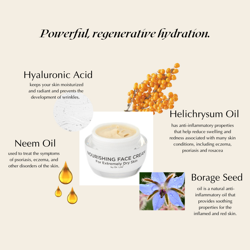 EpiLynx Super Nourishing Calming Face Cream for Extremely Dry & Sensitive Skin – Vegan & Hypoallergenic Face Creams