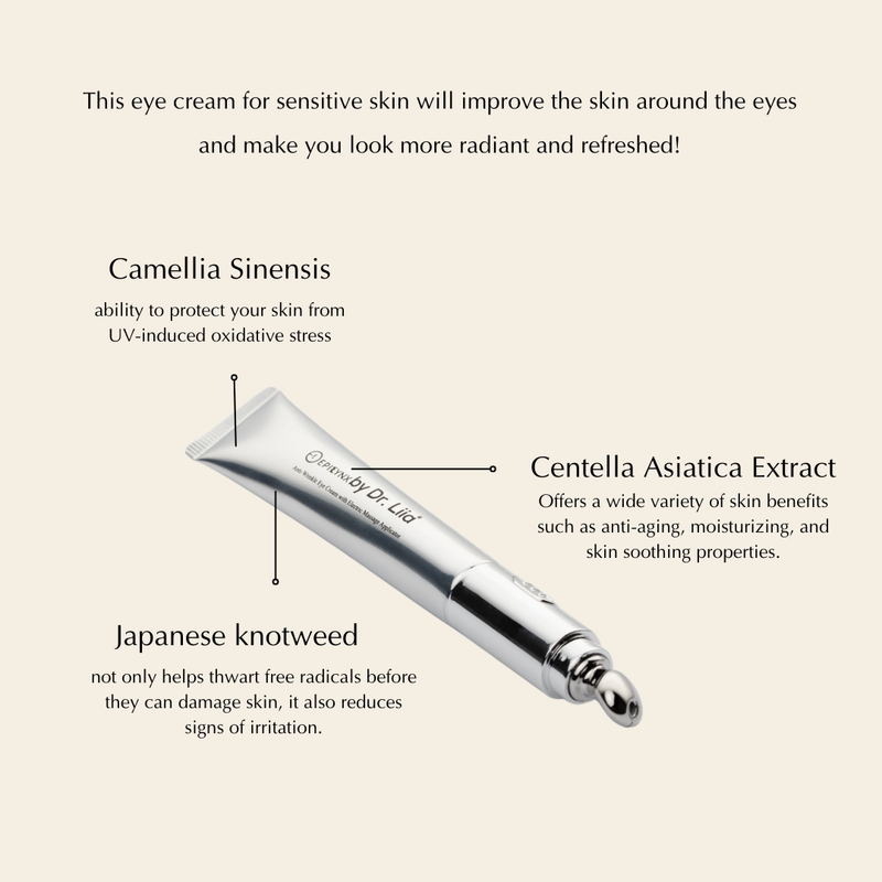 EpiLynx Ultra Renewal Depuffing Eye Cream for Sensitive Skin – Vegan, Gluten-Free & Brightening