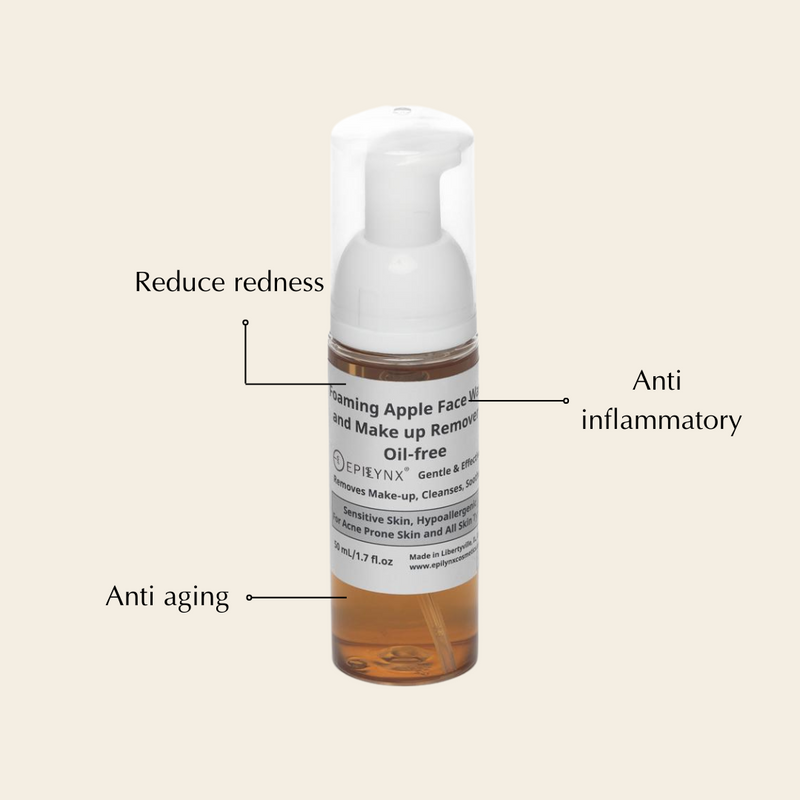 EpiLynx Gentle Foaming Facial Cleanser – Aloe, Apple & Ashwagandha for All Skin Types Face Cleanser