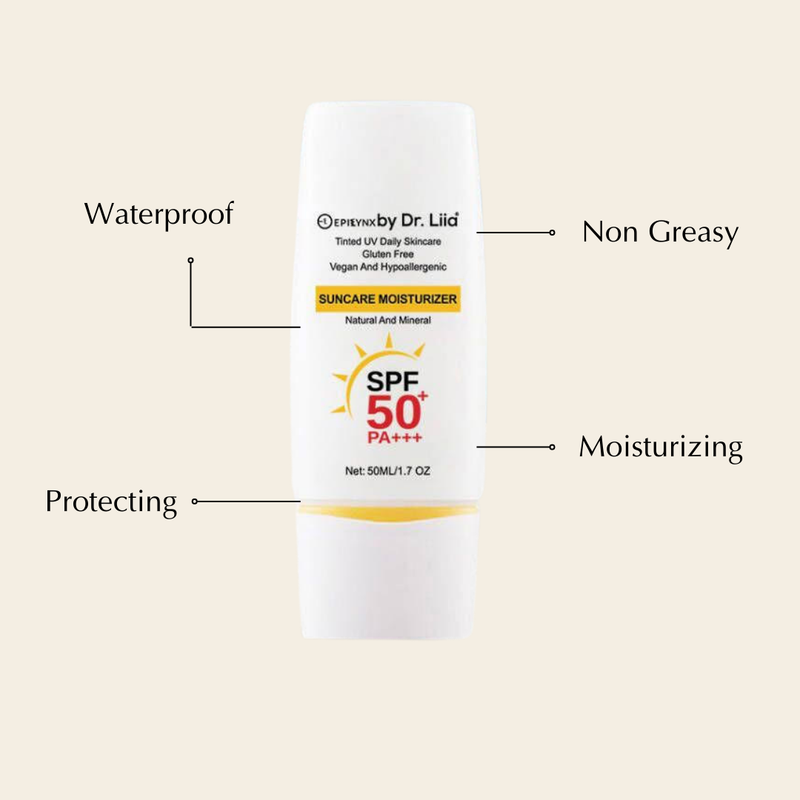 EpiLynx SPF 50 Mineral Moisturizer – Hydrating, Vegan & Sensitive-Skin Friendly suncare