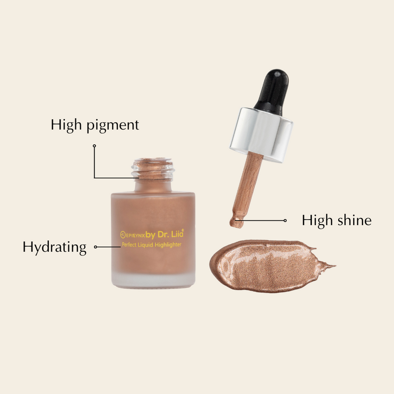 EpiLynx Perfect Liquid Highlighter Drops – Dewy, Luminous Glow (Vegan, Gluten-Free) face highlighter