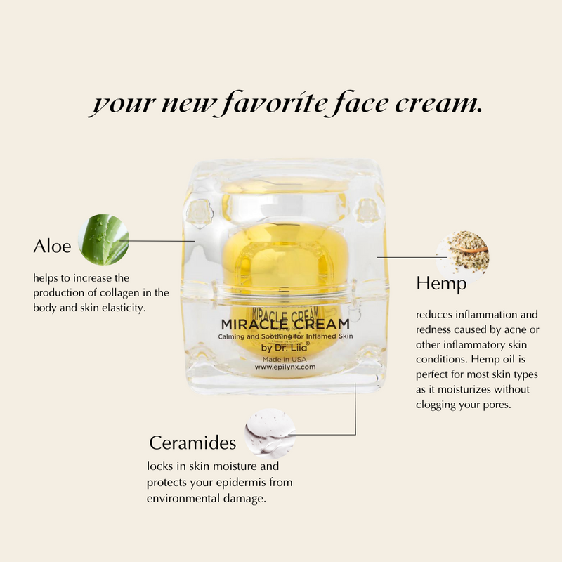 EpiLynx Rich Calming Cream for Dry, Stressed & Sensitive Skin - Vegan, Gluten-Free, Ultra-Hydrating Face Creams