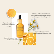 EpiLynx Brightening Vitamin C Glow Serum for Sensitive & Dry Skin – Vegan, Gluten-Free, Anti-Aging, Fragrance-Free Face Serums