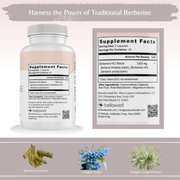 Bellawell Health Berberine - Harness the Power of Nature by Bellawell Capsules Dark Gray