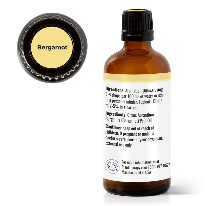 Plant Therapy Bergamot Essential Oil Essential Oil