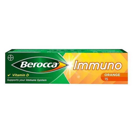 Berocca Berocca Immuno Orange Flavor 15cts Vitamins & Supplements Sandy Brown