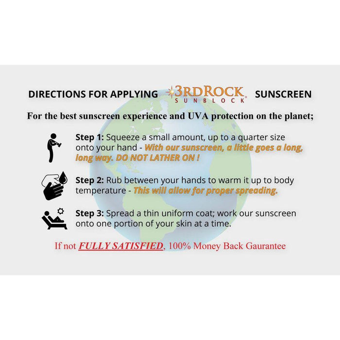 3rd Rock Essentials 3rd Rock Sunblock® Sunscreen Lotion - Aromatherapeutic - Zinc Oxide 35 SPF All Natural SunBlock