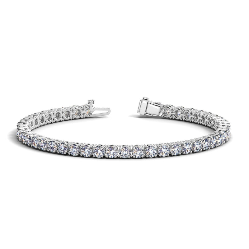Bids.com Lab Grown Round Diamond Tennis Bracelet in 14k White Gold (8 cctw F/G  VS2/SI1) Bracelets