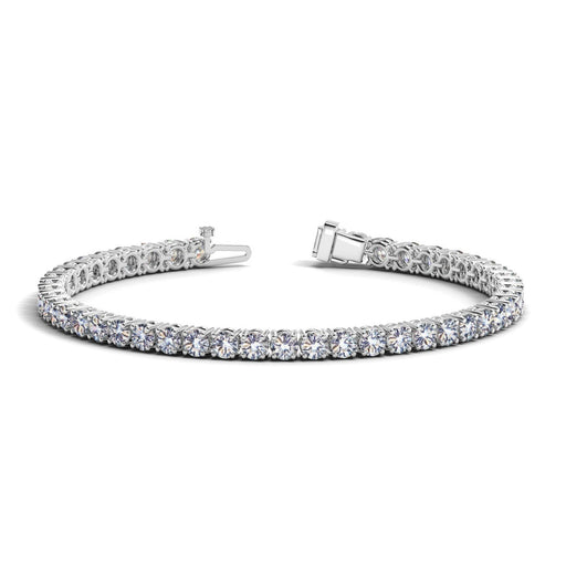 Bids.com Lab Grown Round Diamond Tennis Bracelet in 14k White Gold (8 cctw F/G  VS2/SI1) Bracelets
