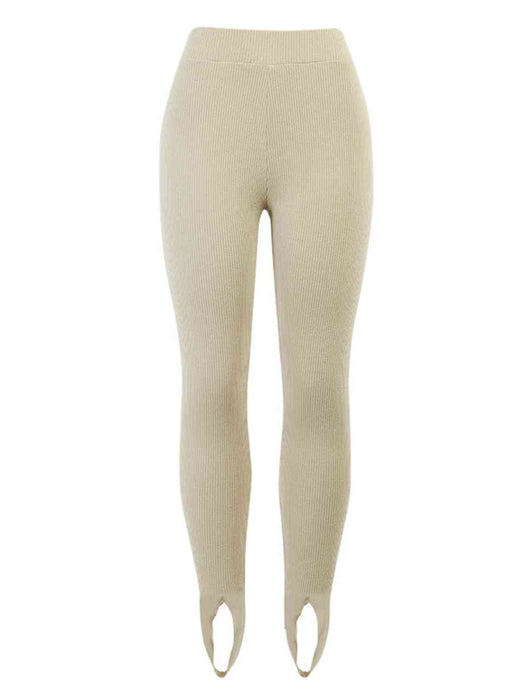 Ribbed Mid Waist Leggings by VYSN