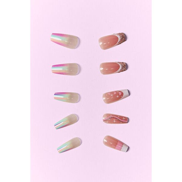 Mill's Beauty Supply SO PINK BEAUTY Press On Nails, 2 Packs Nail Products