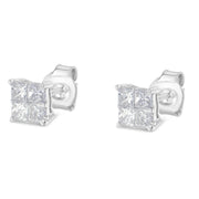 Bids.com 10K White Gold Diamond Stud Earrings (3/4 cttw, H-I Color, SI2-I1 Clarity) Earrings
