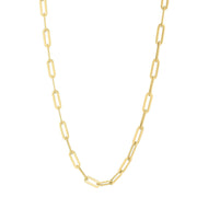 Bids.com 14k Yellow Gold Long Domed Paperclip Chain Necklace (4.80 mm) Necklaces