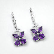 Bids.com 2.12 Carat Genuine Amethyst .925 Sterling Silver Earrings Earrings