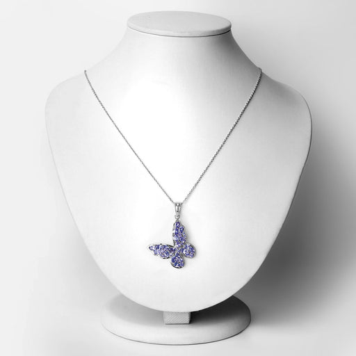 Bids.com 3.78 Carat Genuine Tanzanite .925 Sterling Silver Pendant Pendants