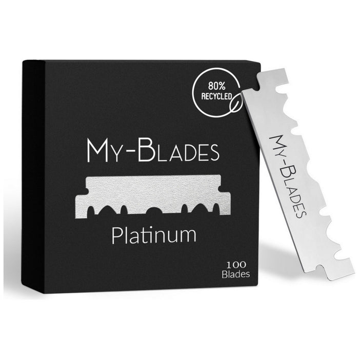 My-Blades Platinum Single Edge Razor Blades 100 ct