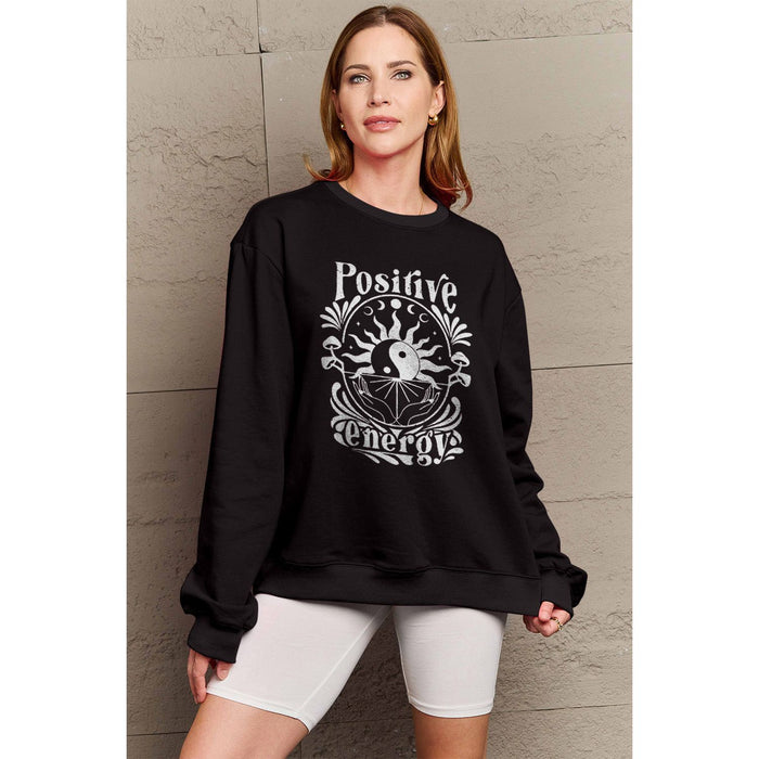 Simply Love POSITIVE ENERGY Graphic Sweatshirt