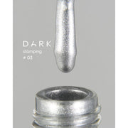 nbmsupply DARK STAMPING POLISH SILVER №03, 8 ML   Article : S003